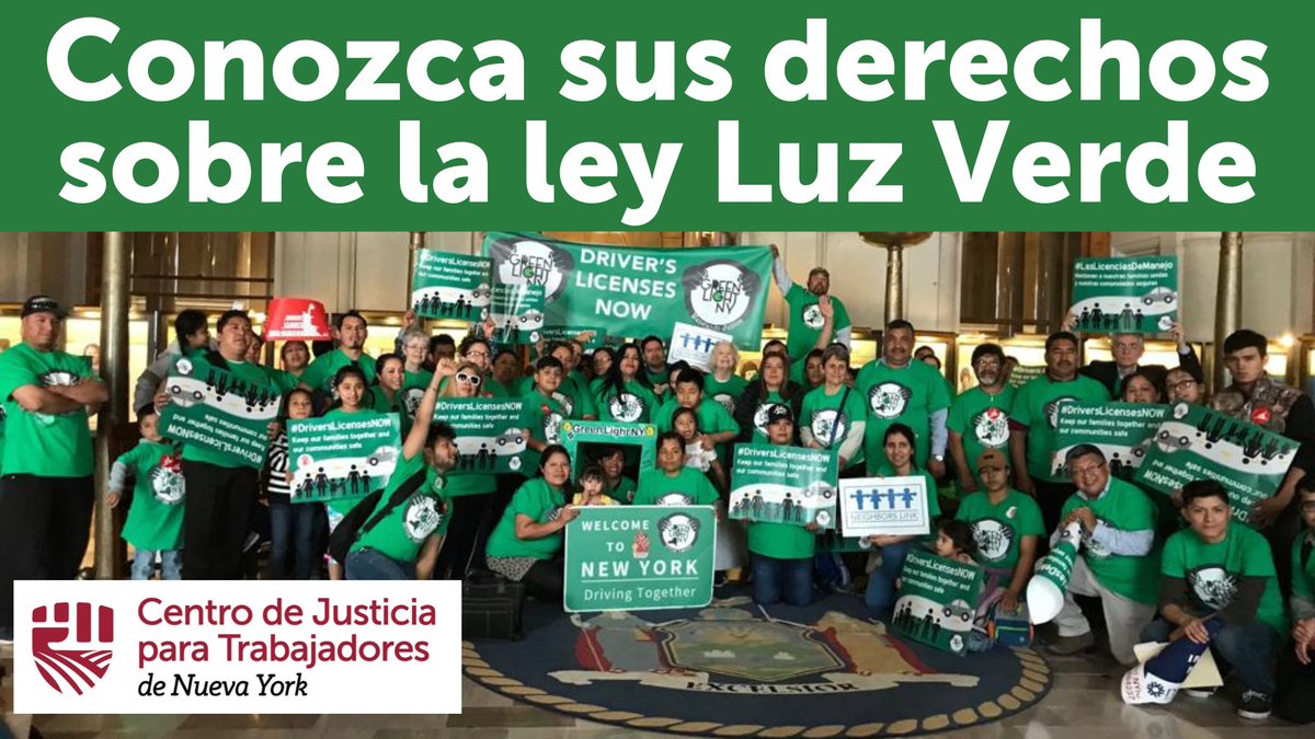WJCNY #FundExcludedWorkers (@workerjusticeny) on Twitter photo A pesar de los ataques de la administración de Trump, la Ley Luz Verde de Nueva York sigue vigente. Este video ofrece un resumen para los residentes de Nueva York interesados en solicitar una licencia de conducir estándar. #GreenLightNY
youtu.be/SBFyuz4-ipY A pesar de los ataques de la administración de Trump, la Ley Luz Verde de Nueva York sigue vigente. Este video ofrece un resumen para los residentes de Nueva York interesados en solicitar una licencia de conducir estándar. #GreenLightNY
youtu.be/SBFyuz4-ipY
