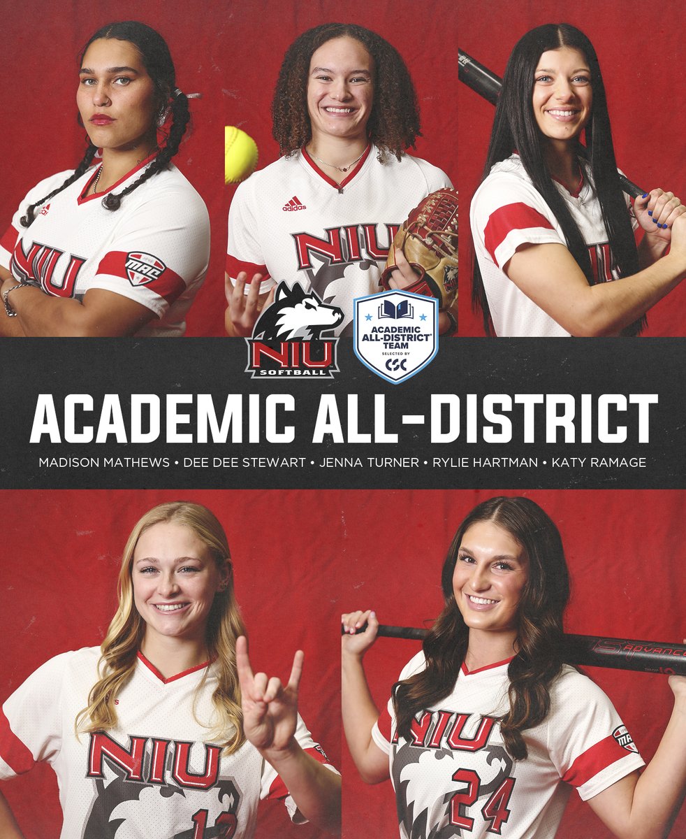 NIU Softball (@niusoftball) on Twitter photo Congratulations to our 5 Huskies that earned <a href="/CollSportsComm/">College Sports Communicators</a> Academic All-District Honors
Read more: tinyurl.com/2kk5xtdt Congratulations to our 5 Huskies that earned <a href="/CollSportsComm/">College Sports Communicators</a> Academic All-District Honors
Read more: tinyurl.com/2kk5xtdt