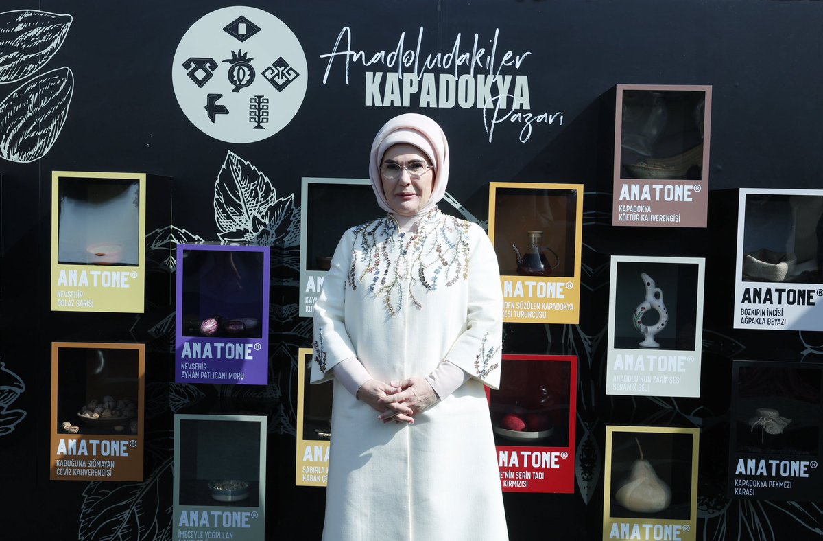 Sayın Emine Erdoğan, Türk Mutfağı Haftası dolayısıyla "Anadoludakiler Kapadokya Pazarı" programına katıldı.