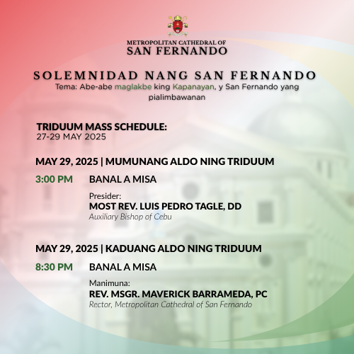 SanFernandoRBX's tweet photo. CAPABALUAN: Tuntunan da ring Misa para king Novenario Parangal kang Aring San Fernando III

"Abe-abe maglakbe king Kapanayan, y San Fernando yang pialimbawanan"
#rcasfrblx #VivaAringSanFernando https://t.co/IUTrBqfk3m