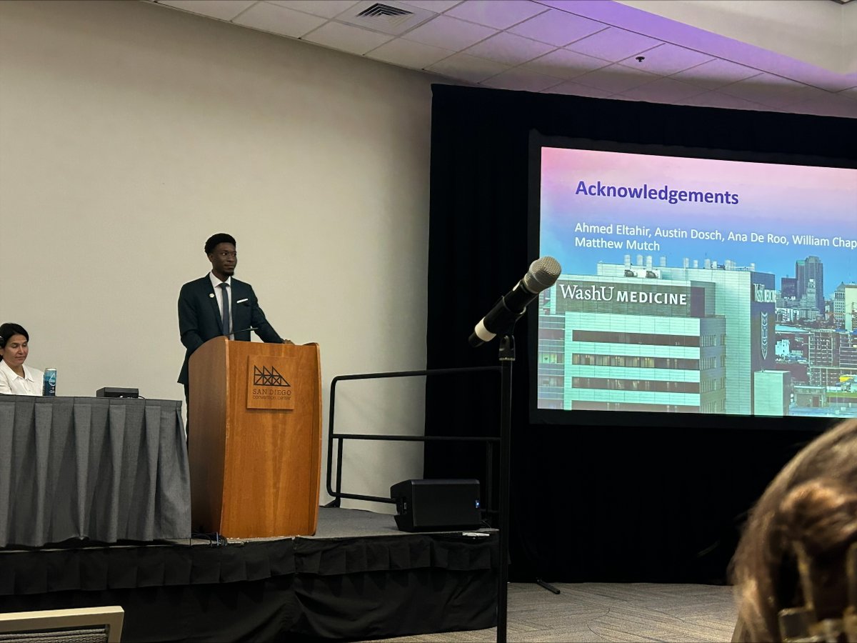 WashUColorectal's tweet image. We were proud to see Drs. Ahmed Eltahir and Seye Oduyale present their cutting-edge research at #ASCRS2025 in San Diego! Their work highlights the innovation and collaboration driving our field forward. #WashUMedicine #WashUSurgery @ASCRS_1