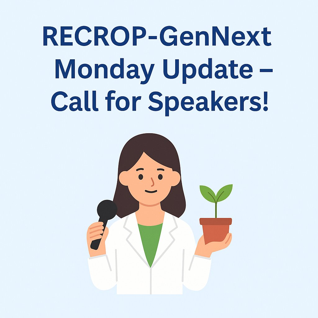 Recrop CA 22157 (@recrop22157) on Twitter photo 📢GenNext Monday Update–Call for Speakers!
Are you a PhD student or postdoc (<40) working on crop resilience in #RECROP?
🎙️ Present your work in our monthly online series!
🧪15–30 min talk + Q&A
🔗Apply here: forms.gle/NHz4TarePNKiKJ…
📧Questions? Contact olha.lakhneko@savba.sk 📢GenNext Monday Update–Call for Speakers!
Are you a PhD student or postdoc (<40) working on crop resilience in #RECROP?
🎙️ Present your work in our monthly online series!
🧪15–30 min talk + Q&A
🔗Apply here: forms.gle/NHz4TarePNKiKJ…
📧Questions? Contact olha.lakhneko@savba.sk