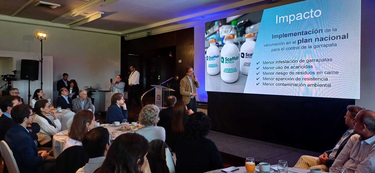 labplusuy's tweet image. 👉 Mirá el video completo del Desayuno de Trabajo del Institut Pasteur de Montevideo, donde Scaffold Biotech presentó los últimos resultados de su vacuna contra la garrapata. 

📹 youtu.be/_947YIA3w1A