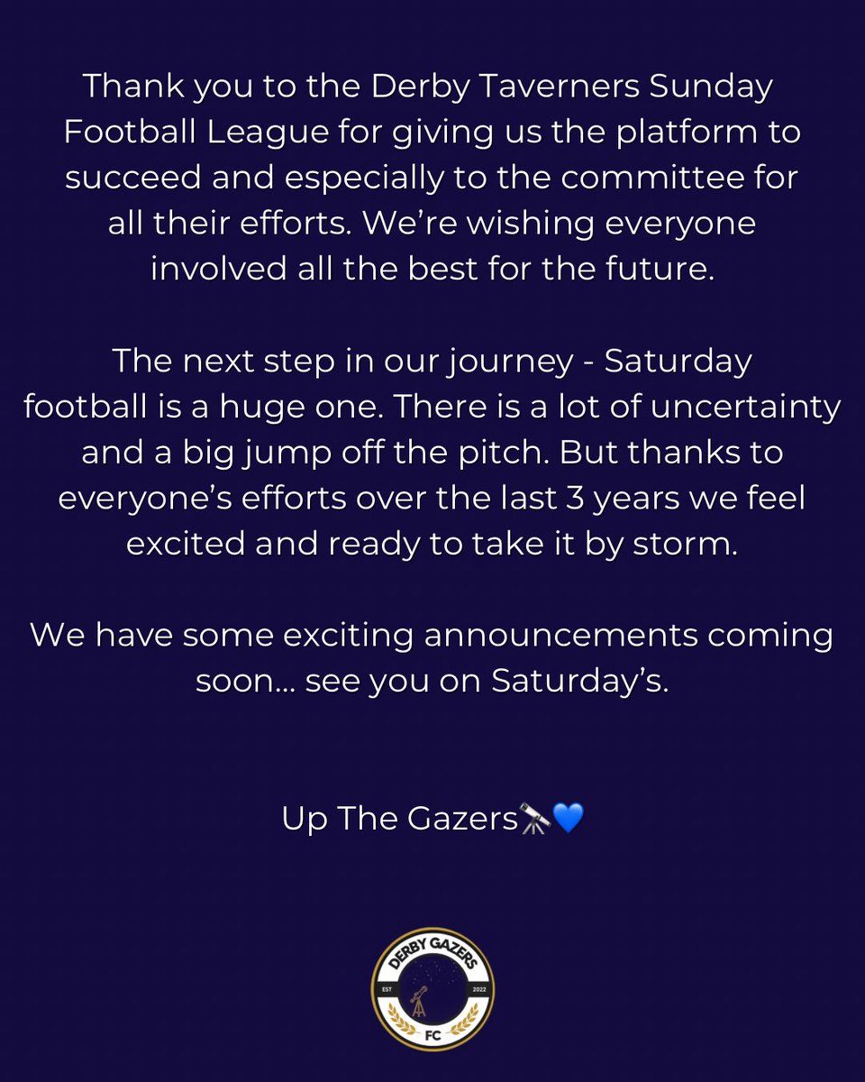 derbygazers's tweet image. Swipe to read…💙

THANK YOU.

#UpTheGazers