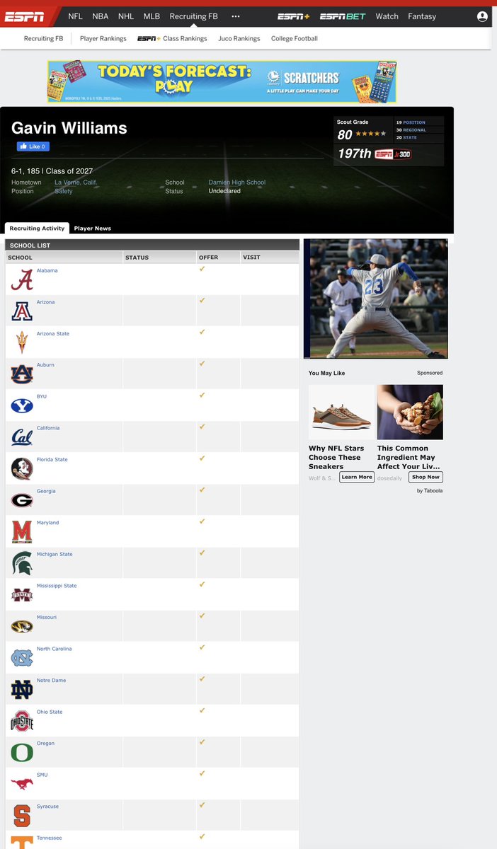 Gavin Williams 4⭐️ (@gavinnwill) on Twitter photo Blessed to be ranked a 4⭐️ on every site. <a href="/TheUCReport/">Billy Tucker</a> <a href="/DemetricDWarren/">Demetric D. Warren</a> <a href="/CraigHaubert/">Craig Haubert</a> <a href="/TomLuginbill/">Tom Luginbill 🇺🇸 🏈</a> Blessed to be ranked a 4⭐️ on every site. <a href="/TheUCReport/">Billy Tucker</a> <a href="/DemetricDWarren/">Demetric D. Warren</a> <a href="/CraigHaubert/">Craig Haubert</a> <a href="/TomLuginbill/">Tom Luginbill 🇺🇸 🏈</a>