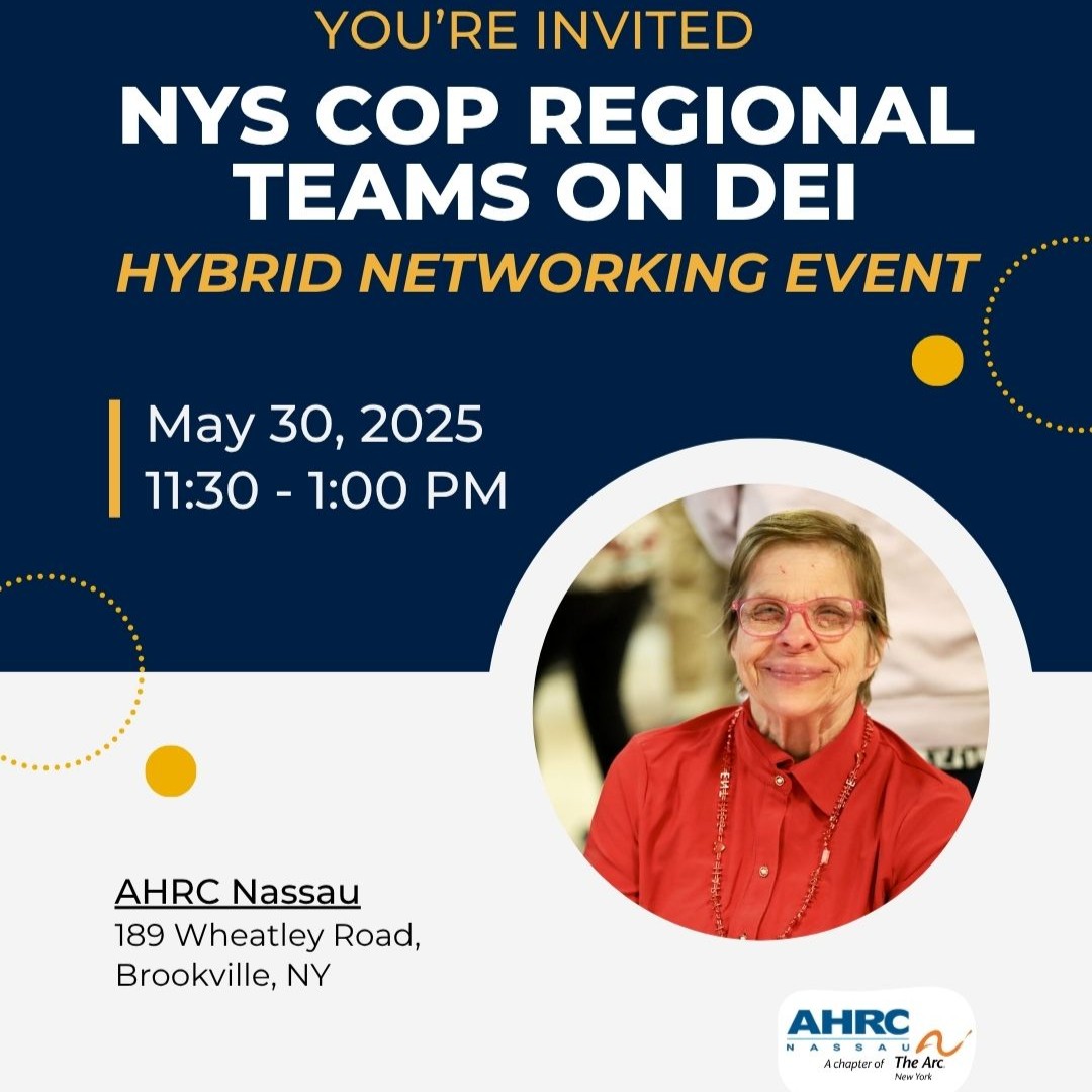 ⏰ Just a few days left. Register today!

📑 The New York State Community of Practice on DEI invites all NYS Regional Teams members from the Long Island region to a special networking event on May 30, from 11:30 AM to 1:00 PM.

Learn more at hrc.org/nys-cop-event.