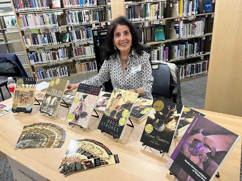 mannouna's tweet image. I had a wonderful time at the Author Hop, organized by the Portage District Library, greeting and meeting new and old friends. The seating was perfect, allowing poets to chat and reconnect