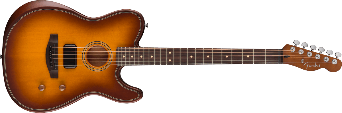 The <a href="/Fender/">Fender</a> Acoustasonic Standard Telecaster is where acoustic versatility meets iconic electric design! 

Equipped with custom Fishman Acoustic pickup systems to deliver you the best ranges of authentic acoustic tones!

See More Below 🔗
bit.ly/4dAie5r