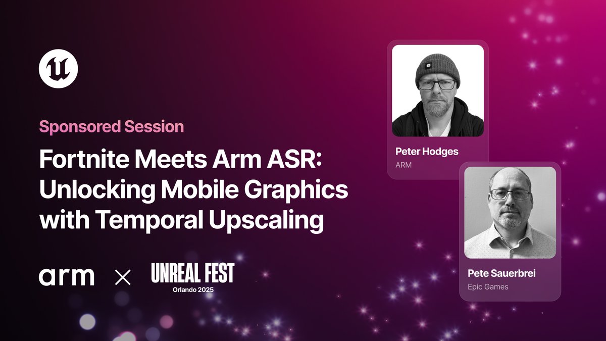 Mobile games are evolving fast, and so is what’s possible on Arm.
Join us at Unreal Fest Orlando as we share how developers can bring outstanding quality to mobile without sacrificing performance.