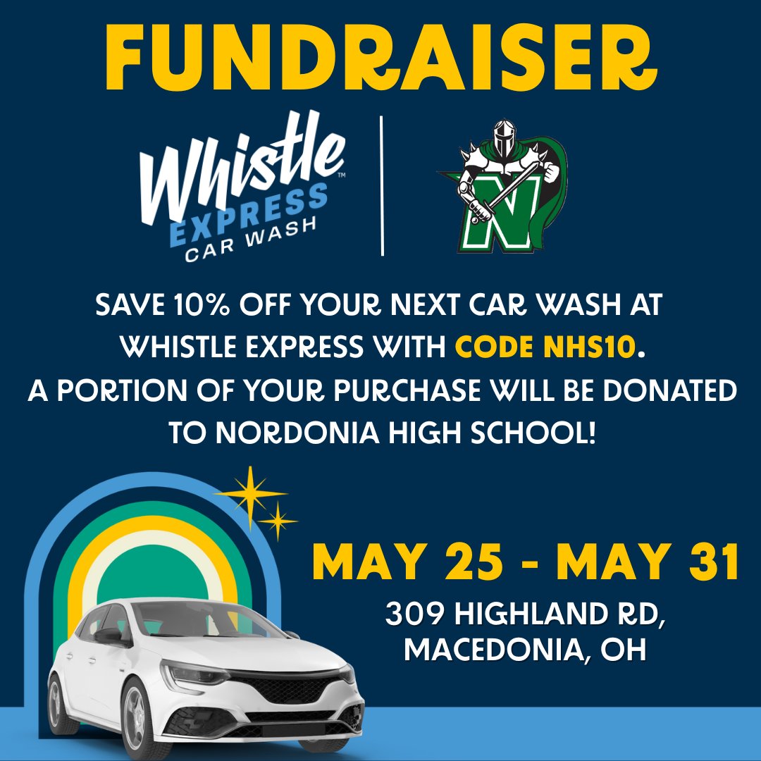 Sparkle for a cause at our Macedonia, OH location! Use code NHS10 and a portion of the purchase will be donated back to Nordonia High School and Nordonia Athletics!

*Code NHS10 only valid at our 309 Highland Rd. location
<a href="/NordoniaSchools/">Nordonia Schools</a>  <a href="/NordoniaBooster/">NordoniaAthleticBoosters</a>