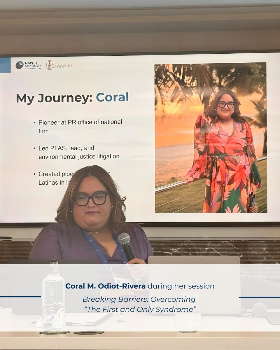 NapoliShkolnik's tweet photo. 🌟 Coral M. Odiot-Rivera Takes the International Stage! 🌟
 
Our Partner recently spoke at the joint PEOPIL and AAJ's Women Trial Lawyers Caucus Conference in Barcelona, an international event celebrating women in law. https://t.co/fzhlFZRfOm