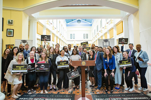 TeachPlusPA's tweet photo. 🍎 Teach Plus PA Policy Fellows held 65+ meetings with lawmakers at Capitol Day to advocate for equitable funding, a diverse educator workforce, reimagined prep, early ed, & the science of reading. Teachers are leading change! 💪
#TeachPlusPA #PAEd #CapitolDay https://t.co/OfHQSRT4xM