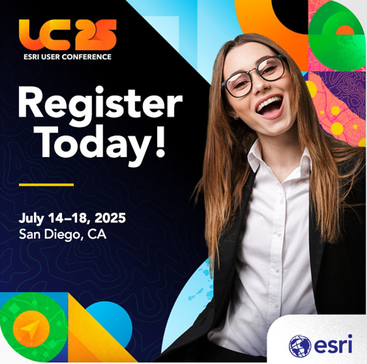 ArcGISHub's tweet photo. With #EsriUC2025 coming soon, make sure you’ve registered for the Geospatial Ecosystems SIG.  Peers and Esri experts will discuss how to maximize your ROI for SDIs, a fundamental part of collaboration to address shared challenges. https://t.co/5iCaBXLUvY https://t.co/RPXn6f6mXN