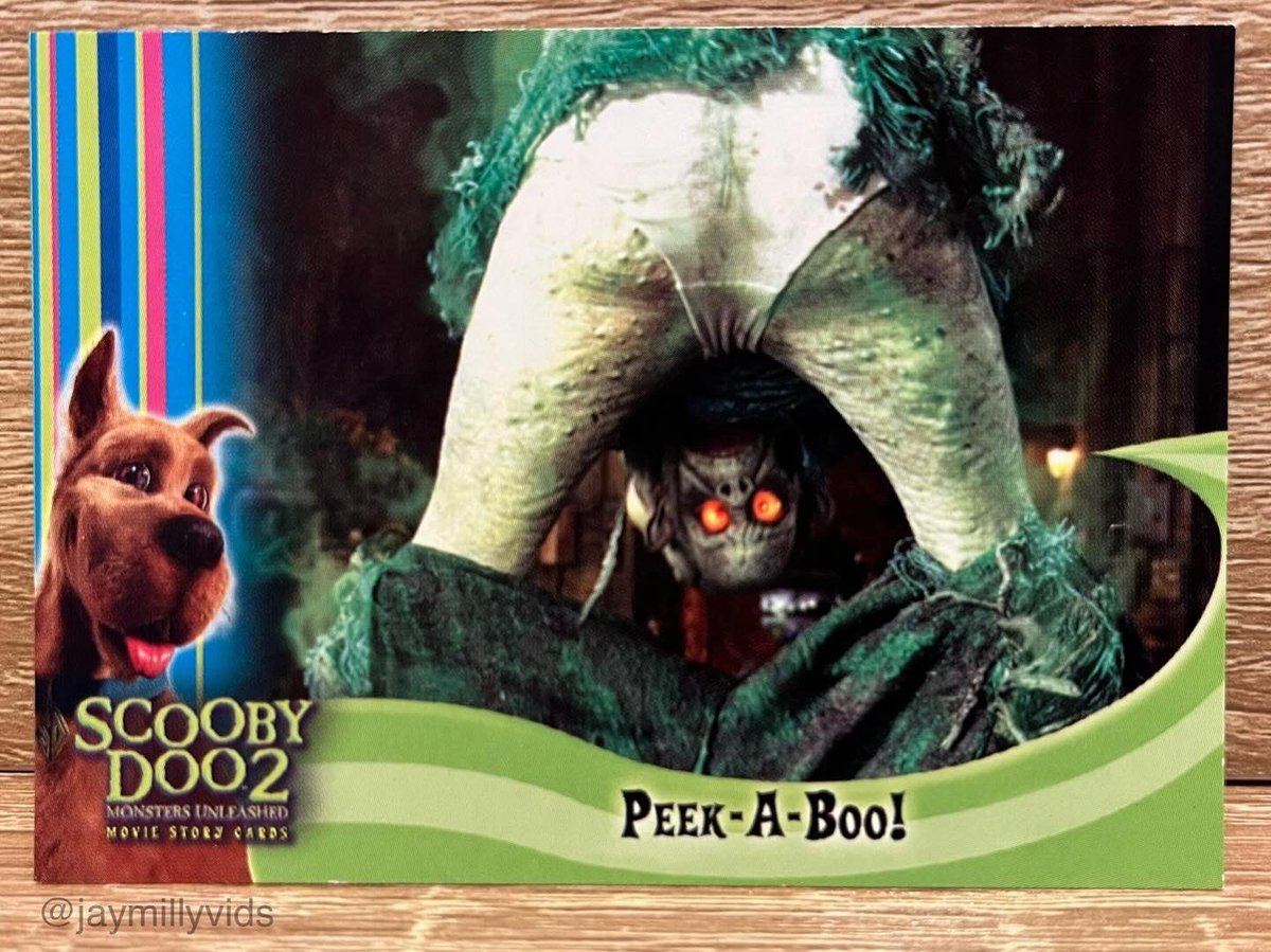 JayMillyVids's tweet image. Scooby-Doo 2 Monsters Unleashed Movie Story Card BL-1 by Inkworks presented as part of our #TradingCardTuesday