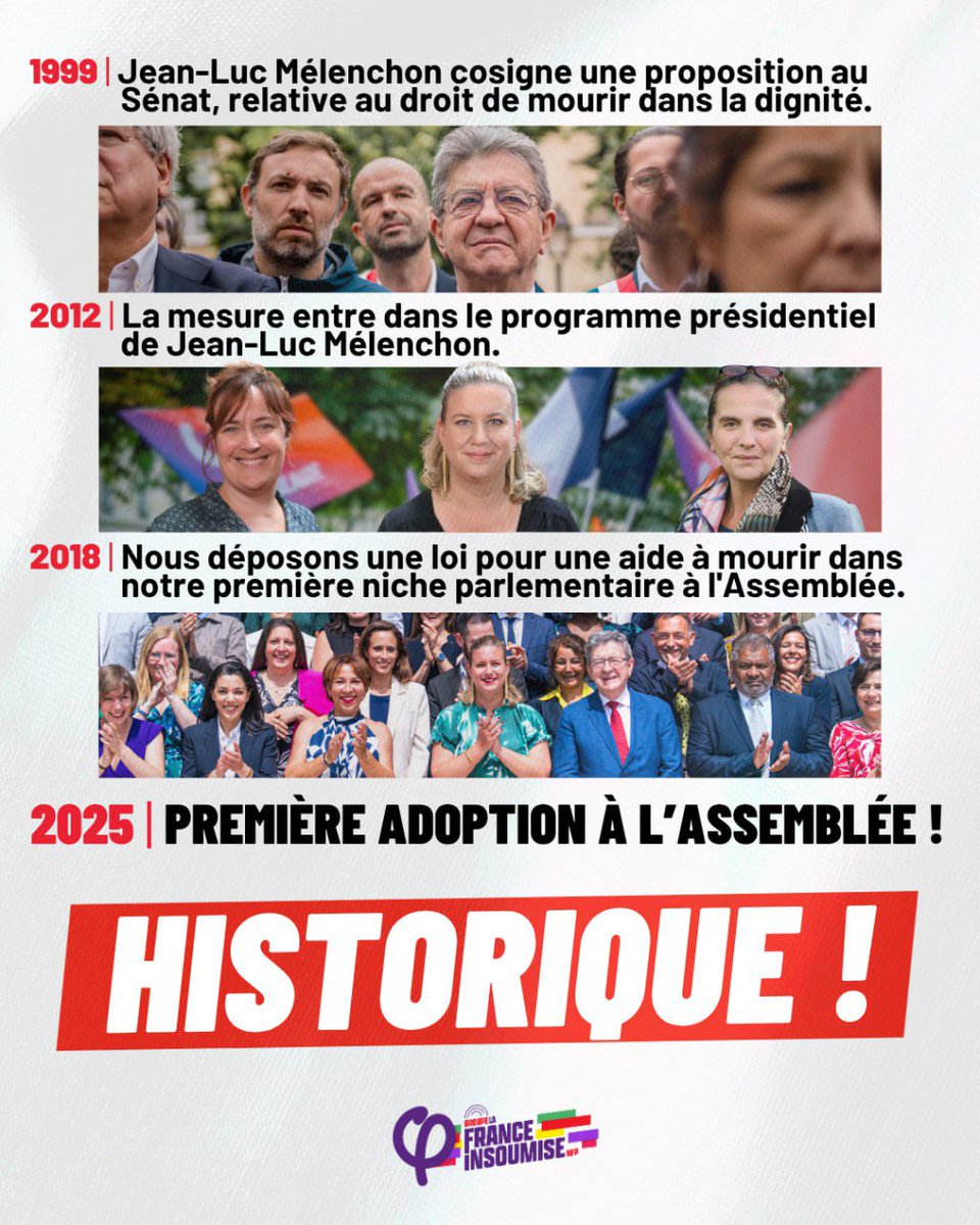 Ugobernalicis's tweet image. 305 voix pour, 199 contre. Le droit à une aide pour mourir franchit une première étape vers la reconnaissance en France. Une avancée majeure pour la dignité en fin de vie. Un choix qui offre enfin un cadre légal à des situations jusqu&apos;alors sans issue.

Un droit nouveau, qui…