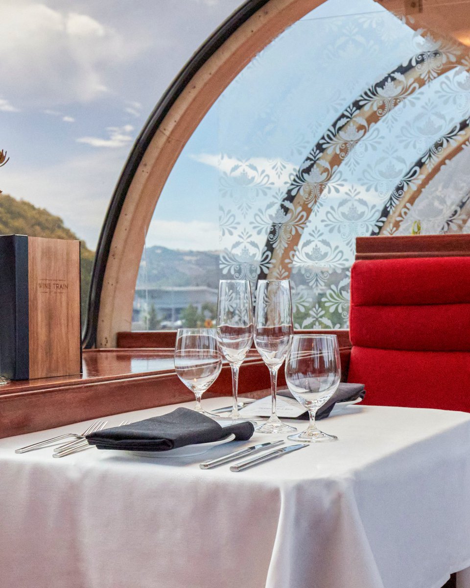 Welcome aboard the Napa Valley Wine Train.

Where the golden age of luxury train travel meets modern comfort and world class cuisine. Will we be seeing you soon? 🥂 
#NapaValleyWineTrain
