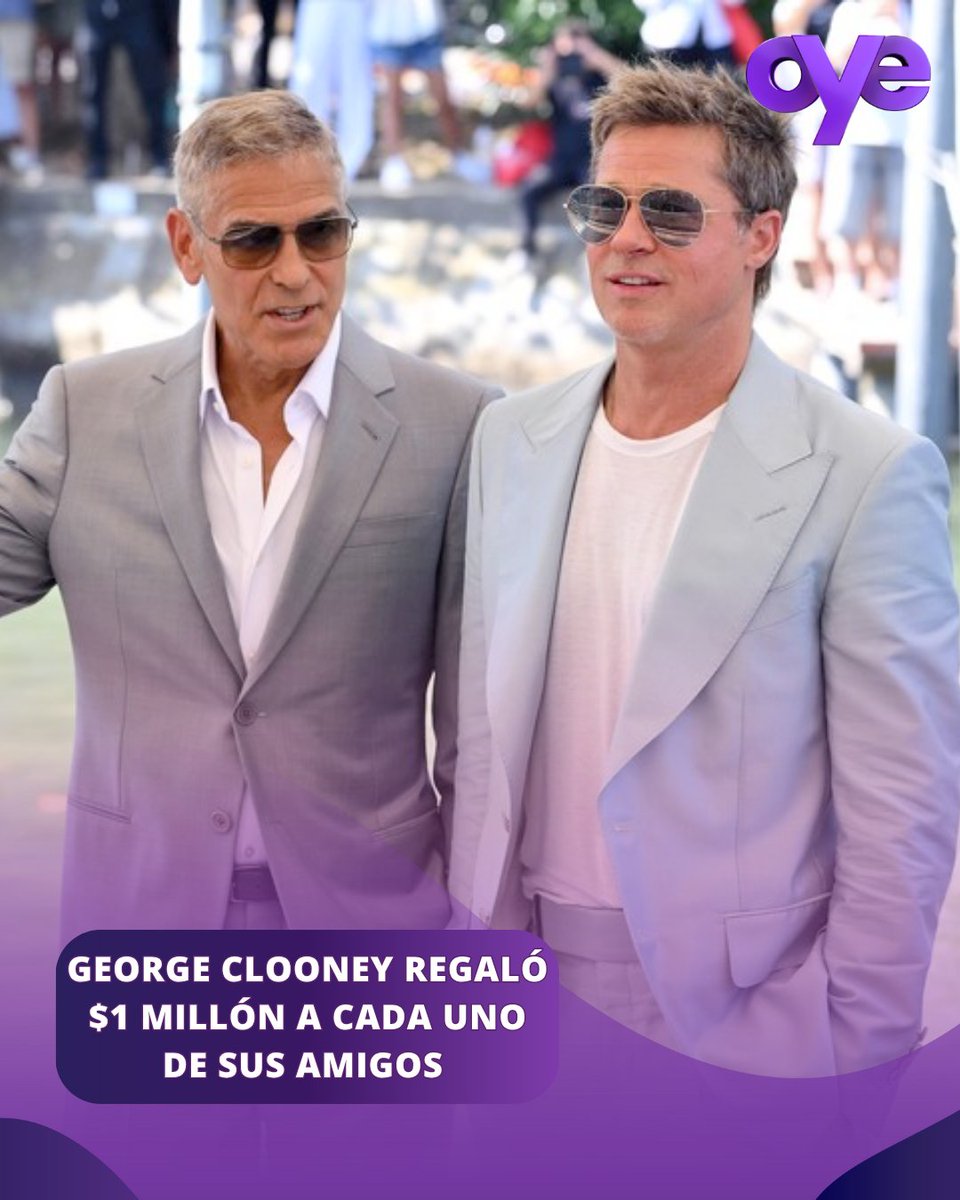 Tras el éxito de #Gravity, #GeorgeClooney sorprendió a sus 14 amigos más cercanos regalándoles un millón de dólares a cada uno en agradecimiento por apoyarlo en sus inicios. Además, ¡pagó todos los impuestos! 💵✨ Pd: ¿Quién no quiere un amigo como Clooney?😍