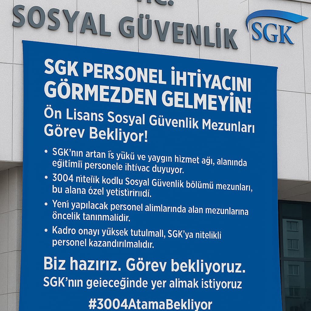 İremnur (@iremnurcldrr) on Twitter photo <a href="/okanaydin50/">Okan Aydın</a> Gençlerimizin ataması kurumların gelişimi için önemli bir adımdır. Kadro tahsislerinde gerekli desteğin sağlanmasını talep ediyoruz. <a href="/farukozcelikgsb/">Faruk Özçelik</a> <a href="/sgksosyalmedya/">SGK</a>
#SgkÖnlisansAtama <a href="/okanaydin50/">Okan Aydın</a> Gençlerimizin ataması kurumların gelişimi için önemli bir adımdır. Kadro tahsislerinde gerekli desteğin sağlanmasını talep ediyoruz. <a href="/farukozcelikgsb/">Faruk Özçelik</a> <a href="/sgksosyalmedya/">SGK</a>
#SgkÖnlisansAtama