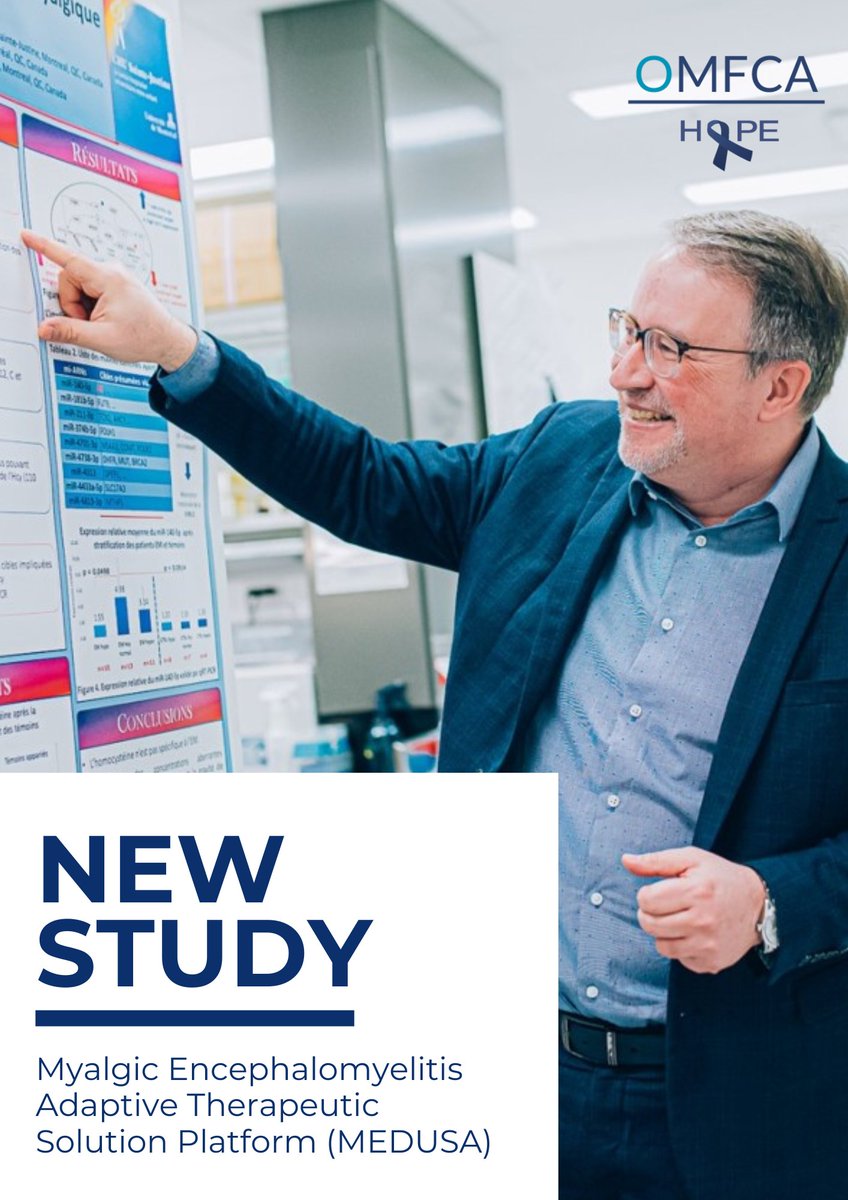 OMF’s Collaborative Center at Montreal recently launched a new study called Myalgic Encephalomyelitis Adaptive Therapeutic Solution Platform (MEDUSA).

🔗Learn more about MEDUSA: ow.ly/aVxO50VZqi2
