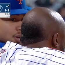 Starling Marte really invented his own hairstyle… “business in front, Marte Parte in the back” 💀