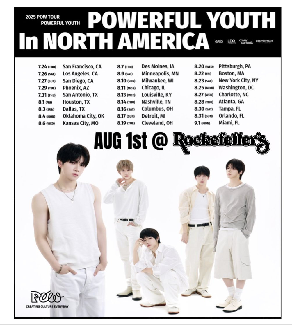 💥 JUST ANNOUNCED! 📷<a href="/POW_grid/">POW</a>  ➔ 2025 POW TOUR: POWERFUL YOUTH ➔ in North America 📷 𝐆𝐞𝐧𝐞𝐫𝐚𝐥 𝐒𝐚𝐥𝐞: May 30 (Fri) 10am CST onwards via Ticketweb.com #POW #파우 #POWTOUR #POWERFULYOUTHTOUR #HOUSTON
