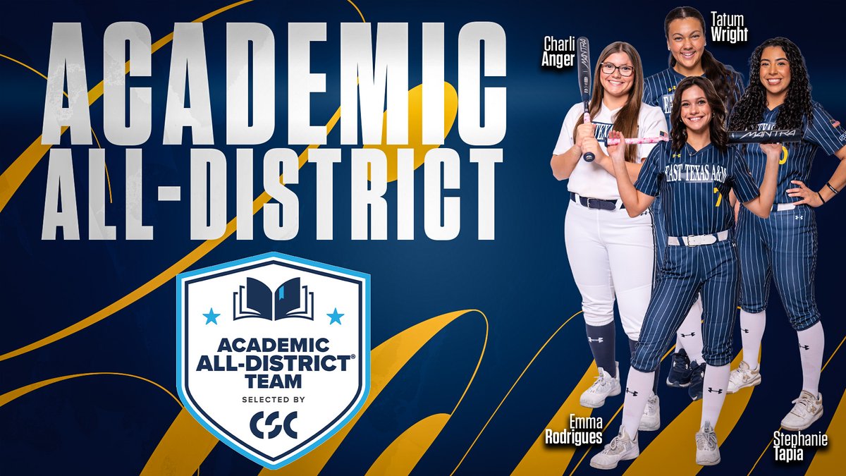 East Texas A&M Lion Athletics (@lion_athletics) on Twitter photo Charli Anger, Emma Rodrigues, Stephanie Tapia, and Tatum Wright from <a href="/Lion_Softball/">East Texas A&M Softball</a> are named to <a href="/CollSportsComm/">College Sports Communicators</a> Academic All-District team! #HailET
The 4⃣ honorees for the Lions are the most in the SLC! Charli Anger, Emma Rodrigues, Stephanie Tapia, and Tatum Wright from <a href="/Lion_Softball/">East Texas A&M Softball</a> are named to <a href="/CollSportsComm/">College Sports Communicators</a> Academic All-District team! #HailET
The 4⃣ honorees for the Lions are the most in the SLC!