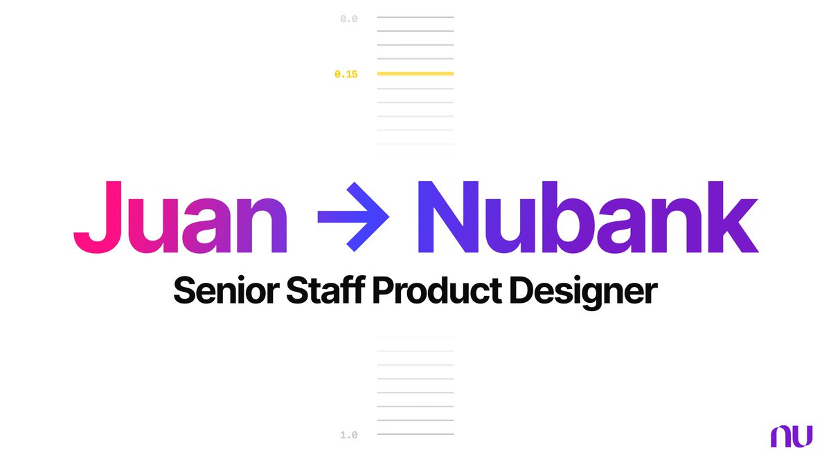 JuanArreguin's tweet image. Excited to share I’ve joined @nubank as a Senior Staff Product Designer! 💜

From early-stage products to systems in health and AI, I’ve always focused on zero-to-one design that scales.

Now bringing that mindset to fintech. Let’s build. 🚀

#Nubank #ProductDesign #0to1