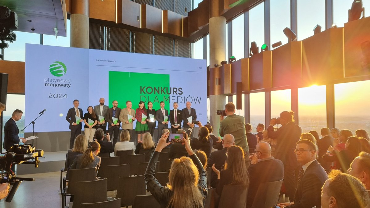 Wielkie gratulacje dla wszystkich nagrodzonych w konkursie dla mediów Platynowe Megawaty 2024. PSE są partnerem  wydarzenia organizowanego przez TGE.