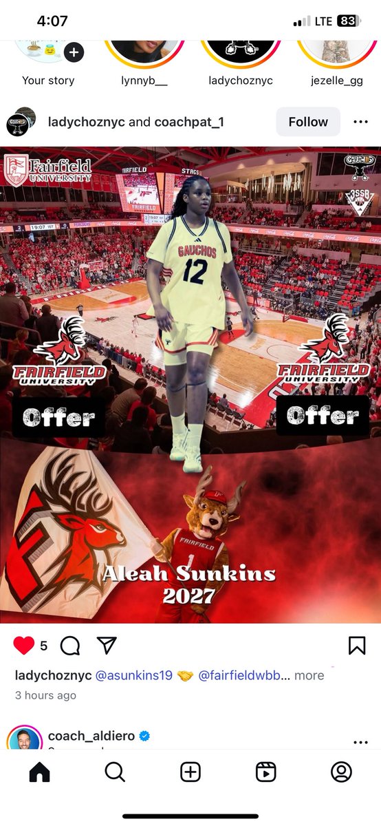 Aleah Sunkins (@aleah_li8) on Twitter photo After a great conversation with <a href="/StagsWBball/">Fairfield Women’s Basketball</a> I’m grateful and humble to receive an ofter thank you so much for believing in me <a href="/3SSBCircuit/">3Stripes Select Basketball</a> <a href="/Will_Ramp/">William Rampersant</a> <a href="/CoachDevHill1/">CoachDevHill</a> <a href="/LadyChozNYC/">Lady Choz</a> After a great conversation with <a href="/StagsWBball/">Fairfield Women’s Basketball</a> I’m grateful and humble to receive an ofter thank you so much for believing in me <a href="/3SSBCircuit/">3Stripes Select Basketball</a> <a href="/Will_Ramp/">William Rampersant</a> <a href="/CoachDevHill1/">CoachDevHill</a> <a href="/LadyChozNYC/">Lady Choz</a>