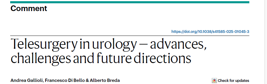 Fundació Puigvert Barcelona (@fpuigvert) on Twitter photo Today in #PiS: A comment at <a href="/NaturePortfolio/">Nature Portfolio</a> Reviews Urology "Telesurgery in urology-advances, challenges and future directions" We, at Fundació #Puigvert, are in a position to have a broad view of how Telesurgery in urology is now and will be in the future.
#UroPuigvert Today in #PiS: A comment at <a href="/NaturePortfolio/">Nature Portfolio</a> Reviews Urology "Telesurgery in urology-advances, challenges and future directions" We, at Fundació #Puigvert, are in a position to have a broad view of how Telesurgery in urology is now and will be in the future.
#UroPuigvert