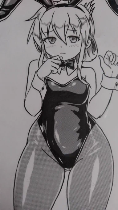 電ちゃんバニー。体型とかけっこう難しかった… 