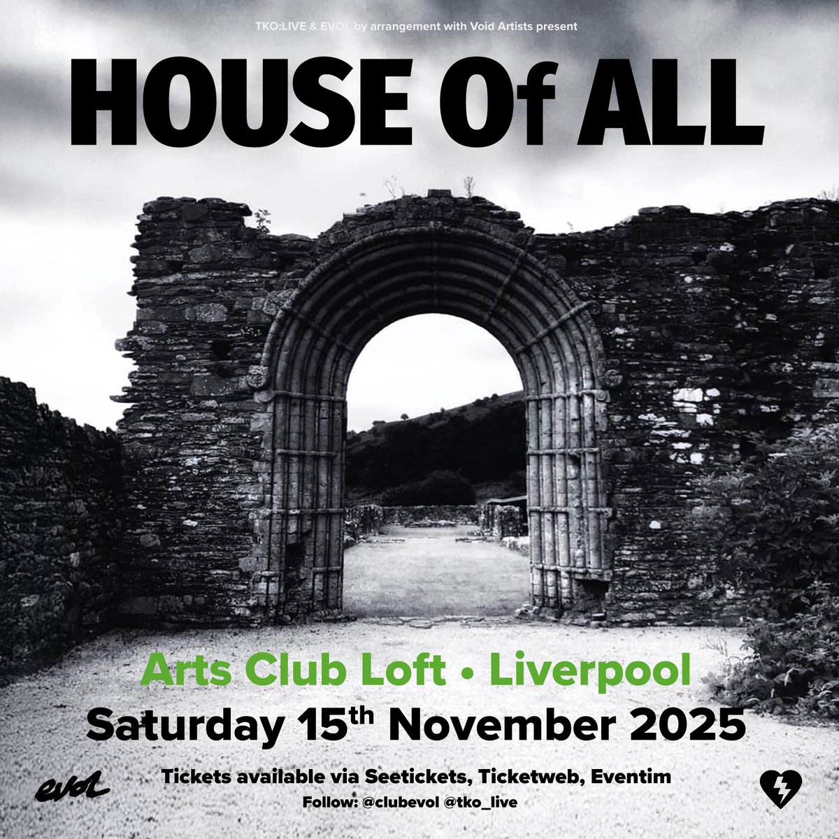 EVOL (@clubevol) on Twitter photo The Fall alumni and supergroup HOUSE Of ALL (<a href="/fallcontinuum/">HOUSE Of ALL</a>) bring their acclaimed third album House Of All Souls to Liverpool's <a href="/artsclublpool/">Arts Club Liverpool</a> for a mighty and magnificent headline show, Saturday November 15th!
Get your tickets <a href="/seetickets/">See Tickets</a> NOW: seetickets.com/event/house-of… The Fall alumni and supergroup HOUSE Of ALL (<a href="/fallcontinuum/">HOUSE Of ALL</a>) bring their acclaimed third album House Of All Souls to Liverpool's <a href="/artsclublpool/">Arts Club Liverpool</a> for a mighty and magnificent headline show, Saturday November 15th!
Get your tickets <a href="/seetickets/">See Tickets</a> NOW: seetickets.com/event/house-of…