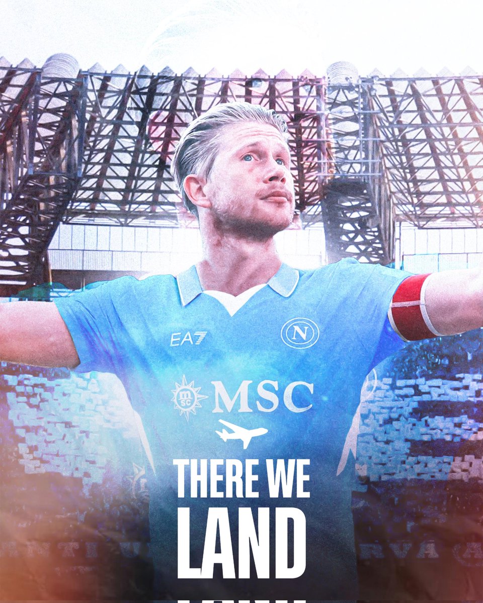 🚨𝐁𝐑𝐄𝐀𝐊𝐈𝐍𝐆 𝐍𝐄𝐖𝐒🚨🔵Kevin De Bruyne to Napoli, There We Land!

Deal done between both parties, a free transfer for 2 years, with an option to extend for 3.✨️

De Bruyne has already purchased a house in Naples, a new chapter for the Belgian.📝✅️