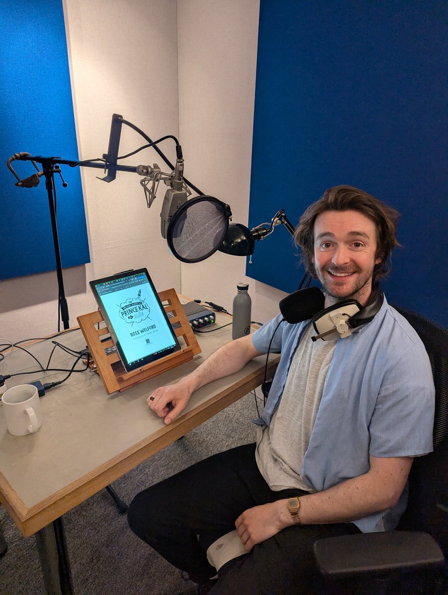 It’s a wrap! Audiobook of my latest   Book The Unlikely Diary Of Prince Kal is complete with the brilliant ⁦<a href="/tom_babbage94/">Tom Babbage</a>⁩ doing an excellent job! Out June 5 from ⁦<a href="/HarperCollinsCh/">HarperCollins Children's Books</a>⁩