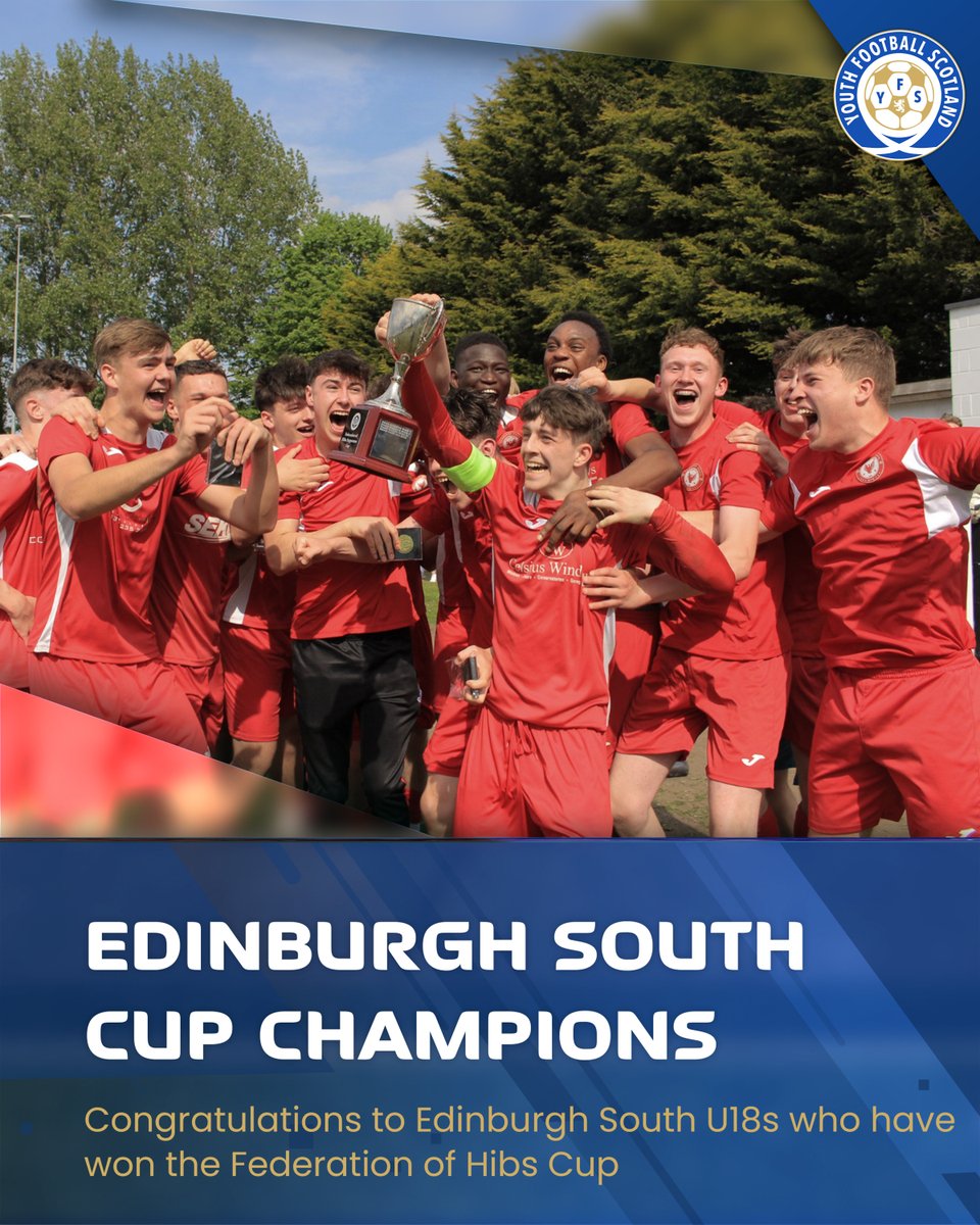 YFS (@yfst) on Twitter photo 𝗖𝗛𝗔𝗠𝗣𝗜𝗢𝗡𝗦 🏆
Congratulations to <a href="/EdinburghSouth/">Edinburgh South CFC</a> U18s, Federation of Hibs Cup winners 2025!
𝗗𝗠 𝘂𝘀 𝘆𝗼𝘂𝗿 𝗰𝗵𝗮𝗺𝗽𝗶𝗼𝗻𝘀 𝗽𝗼𝘀𝘁𝘀
➡️ View gallery: yfsphotos.co.uk/p696364727 𝗖𝗛𝗔𝗠𝗣𝗜𝗢𝗡𝗦 🏆
Congratulations to <a href="/EdinburghSouth/">Edinburgh South CFC</a> U18s, Federation of Hibs Cup winners 2025!
𝗗𝗠 𝘂𝘀 𝘆𝗼𝘂𝗿 𝗰𝗵𝗮𝗺𝗽𝗶𝗼𝗻𝘀 𝗽𝗼𝘀𝘁𝘀
➡️ View gallery: yfsphotos.co.uk/p696364727