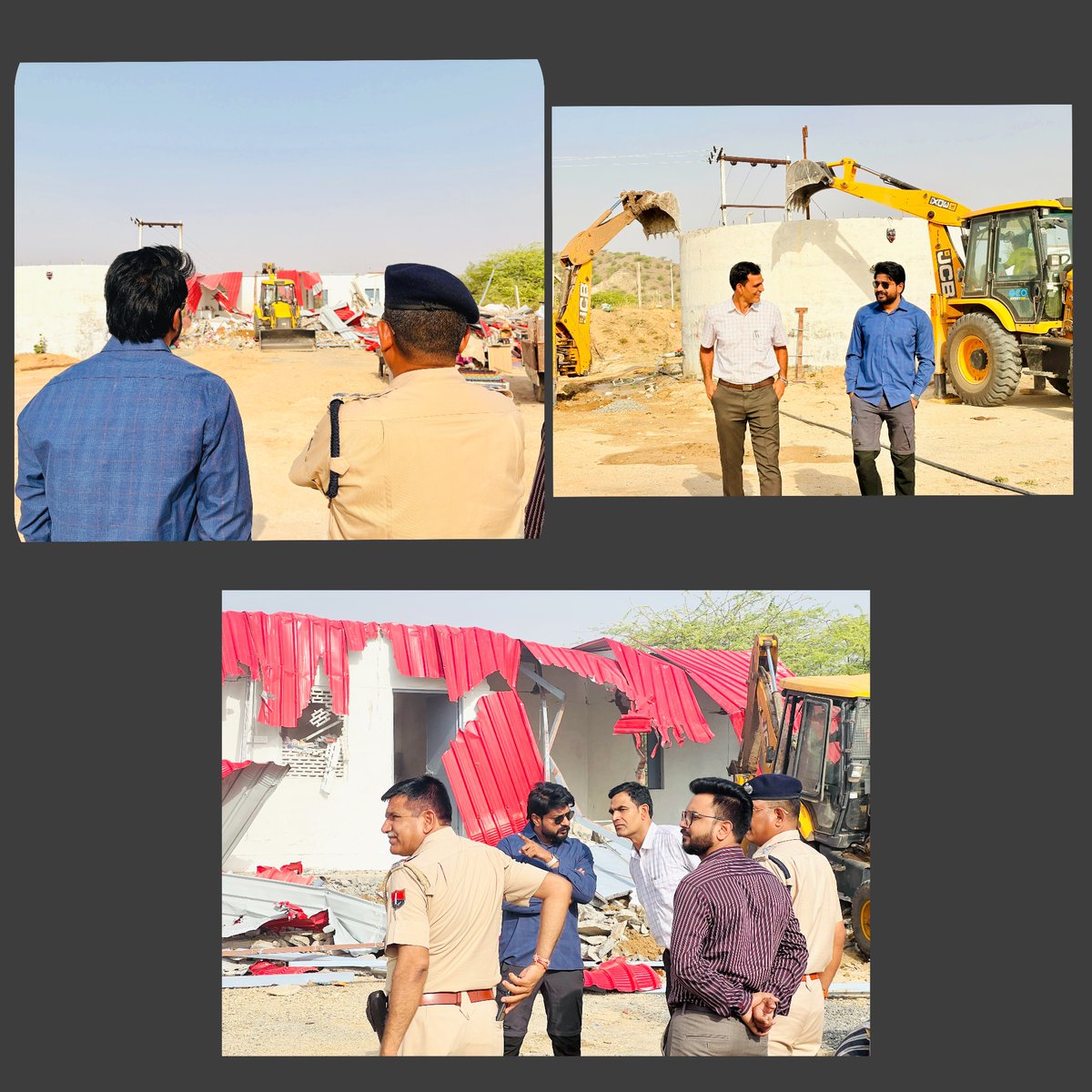 हिस्ट्रीशीटर के अतिक्रमण पर चला प्रशासन का पीला पंजा;
 उपखण्ड क्षेत्र में शांति एवं कानून व्यवस्था को बनाये रखने के लिए पुलिस -प्रशासन ,राज्य सरकार की मंशा के अनुसार सुशासन और आमजन में भयरहित जीवन को सुनिश्चित करने की दिशा में सजगता के साथ कार्य कर रही हैं|
जय हिन्द🇮🇳