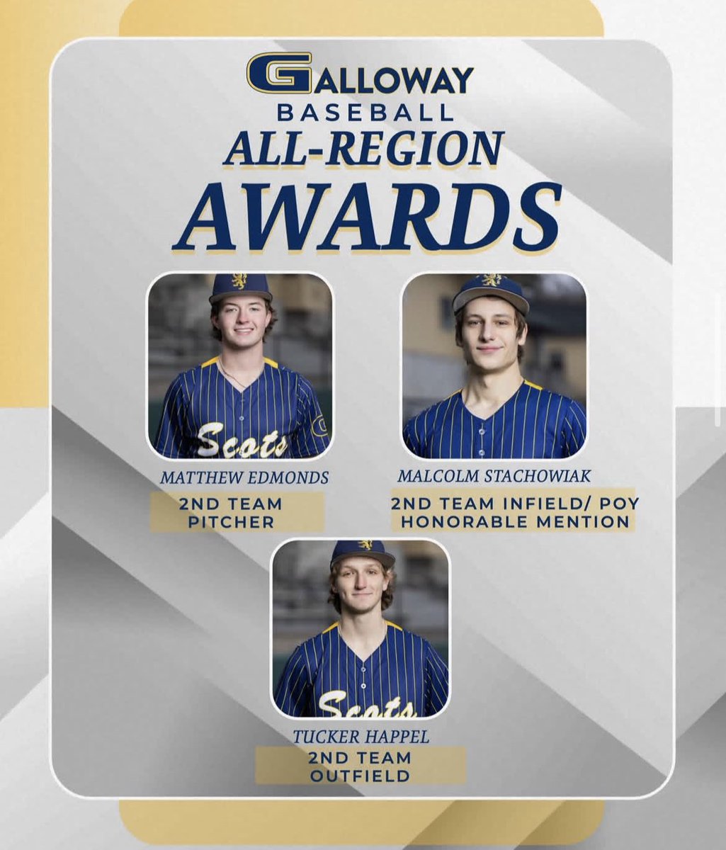 I am grateful to be listed as 2nd team all region pitcher. Shoutout to the guys that also got it done this year. Had a great highschool season for <a href="/GwayAthletics/">Galloway Athletics</a>, and many more great things are to come this summer!