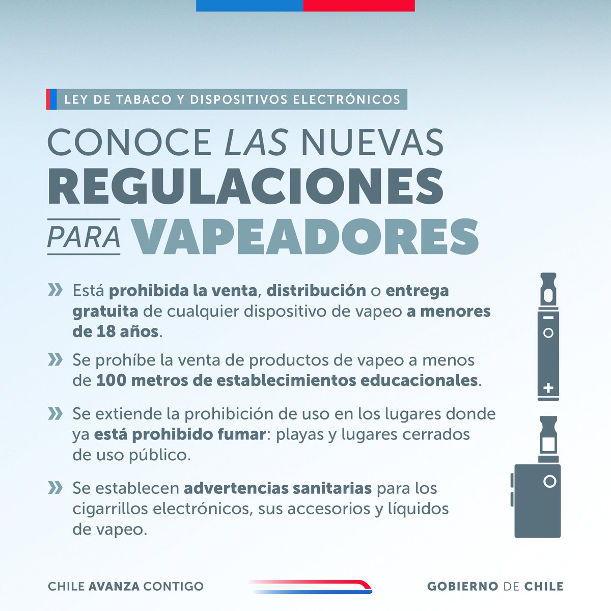 ¿Sabías qué ya no puedes usar un vaporizador en la playa y tampoco en espacios cerrados de uso público? Ahora cigarrillos electrónicos y vaporizadores cuentan con nuevas regulaciones dictadas por la Ley de Tabaco y Dispositivos Electrónicos que moderan su uso.