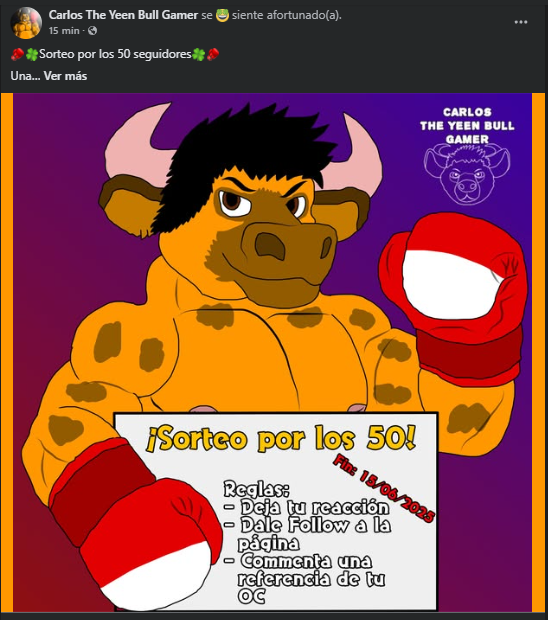 🥊🥳Raffle in FB for 50 followers🥳🥊

Finally!

I don't believe it, 50 followers on facebook, I'm just promoting it here friends so you can stop by and leave your comments and reactions.

Link to participate🔗: facebook.com/share/p/1AvNoo…

Thanks boys! 🥹