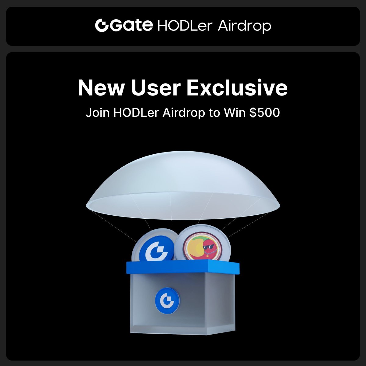 🎁 Gate HODLer Airdrop – New User Exclusive
Join HODLer Airdrop for the first time to share a $500 prize pool!

- Follow <a href="/Gate_Launch/">Gate Launch</a> &amp; <a href="/gochujangonbase/">Gochujangonbase</a>
- RT and tag 3 friends
- Join now: gate.com/questionnaire/…

Simply hold 1 $GT to claim free $GOCHU: gate.com/hodler-airdrop…