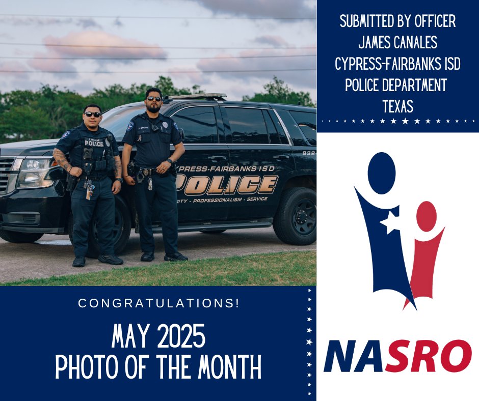 Congratulations to May's SRO Photo of the Month! 

This photo was submitted by Officer James Canales of the Cypress-Fairbanks ISD Police Department (Texas). 

Want to show off your best snapshots? Email your entries to kaitlin.candelaria@nasro.org for a chance to compete!