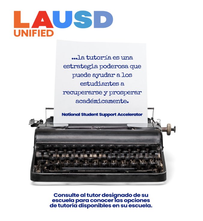 Distrito Escolar Unificado de Los Ángeles (@somoslausd) on Twitter photo 