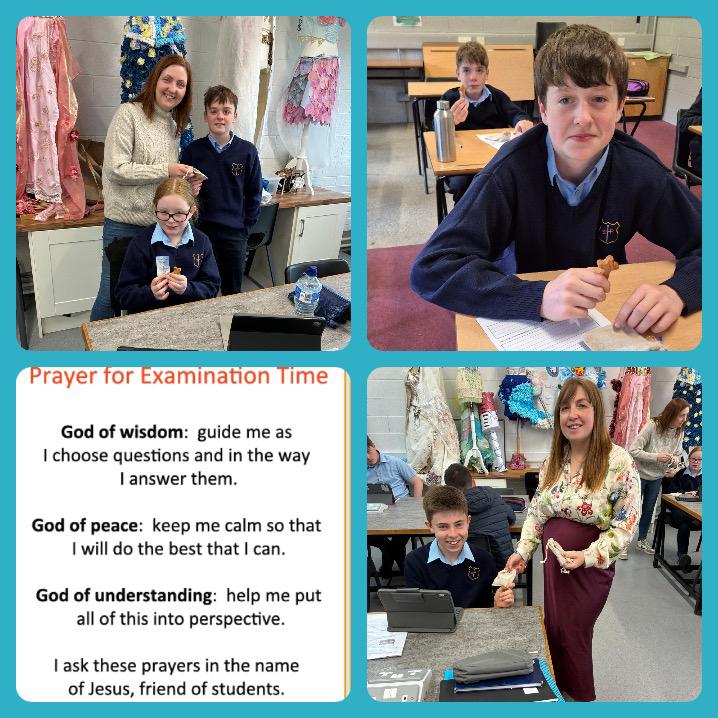 Special blessing for our First Years! ️  

We’re delighted to share that our First Year students received blessed crosses from Bishop Brendan Leahy and were distributed by our RE department! ️ 

Wishing them all the best in their summer exams!