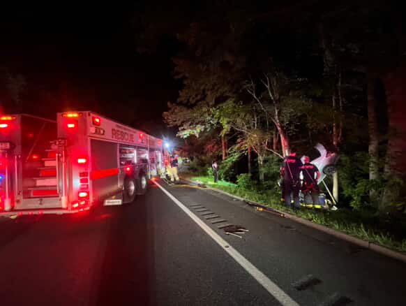 On Sunday evening at 9:03pm, Squad 1 was dispatched for the vehicle accident on NB Baltimore Washington Parkway. Squad 1 arrived on scene with Paramedic Engine 30 to find one trapped and requested the assignment. Squad 1 extricated one patient and handed off to EMS units. #hv1fd