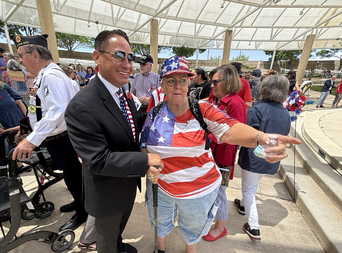 I was privileged to join New Mexicans who gathered at the City of Albuquerque's Memorial Day Ceremony yesterday. A day of remembrance &amp; reflection on the service members who gave their lives on our behalf, and their families &amp; loved ones who carry the burden of that loss. #nmleg