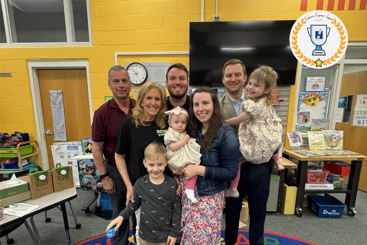 Congrats to this month’s Embrace, Empower &amp; Inspire winners: Kevin Feeney (Memorial) &amp; Stephanie Hafner (Horizon)! Their dedication, heart, and impact on students truly embody the Hilliard Way!