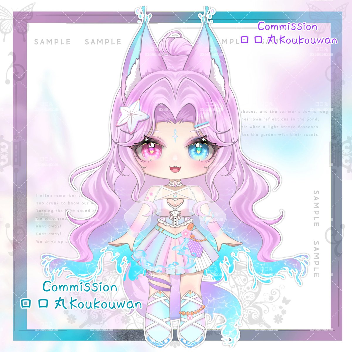 wanwan00731's tweet photo. chibi live2d commission for @UmiNoNekoVT  🥰

#l2d #VGenOpen #commission #illustration #VGenComms https://t.co/CoiNaX6w6p