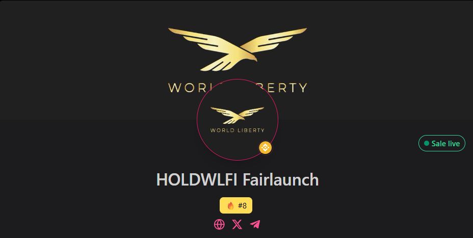 🏆We are pleased to @wlfihold to #Pinksale for their #Fairlaunch! 

💸 The first ever USD1 project on Pinksale just started! 

🚀 It's time to re-set the rules in crypto with HOLDWLFI! 🌐💥
As WLFI Keepers, we are community members 🧑‍🚀👩‍🚀 bringing greater value to $WLFI. 💎🙌
Join