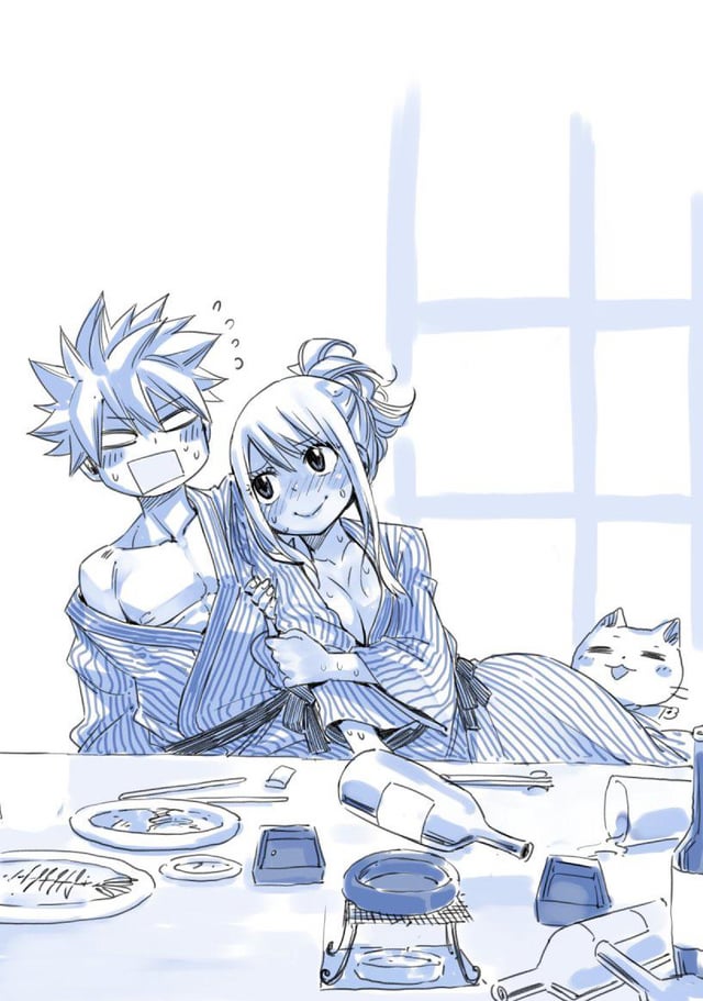 @GrayLuIsTheBest <a href="/grayfullxbuster/">ami 🧡</a> My dear Lucy is also abusive only to Natsu, since he is the boy she loves very much 🤭
