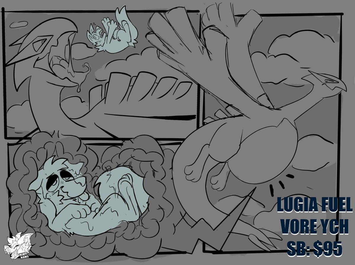 LUGIA VORE YCH !! 

prey can be human or furry! Any expression! 

SB: 95
no AB yet~ 

SHARES APPRECIATED 💕